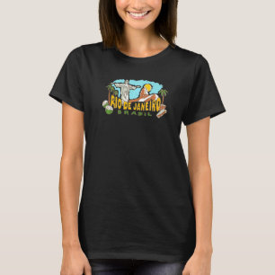 Camiseta Cidade do Rio de Janeiro Brasil lembrança para hom