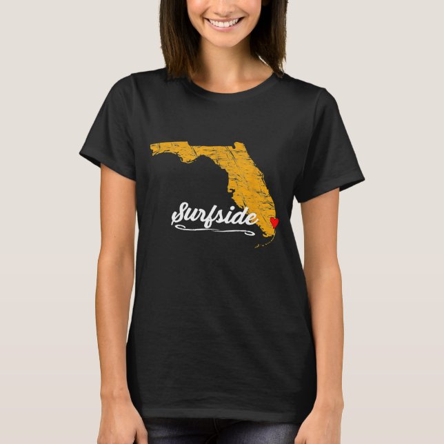 Camiseta Cidade do SURFSIDE FLORIDA FL Merch Souvenir Graph (Frente)
