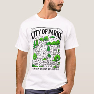Camiseta Cidade dos Parques Surrey Colúmbia Britânica