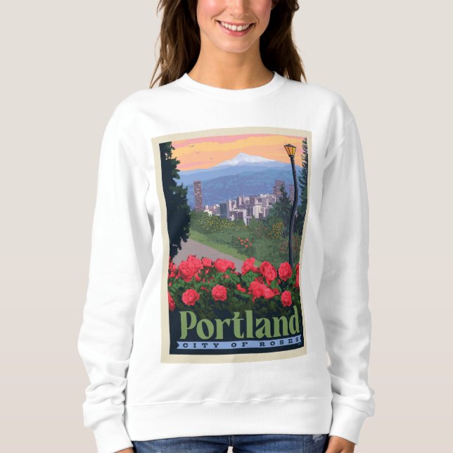 Camiseta Cidade dos Rosas | Portland, Oregon (Frente)