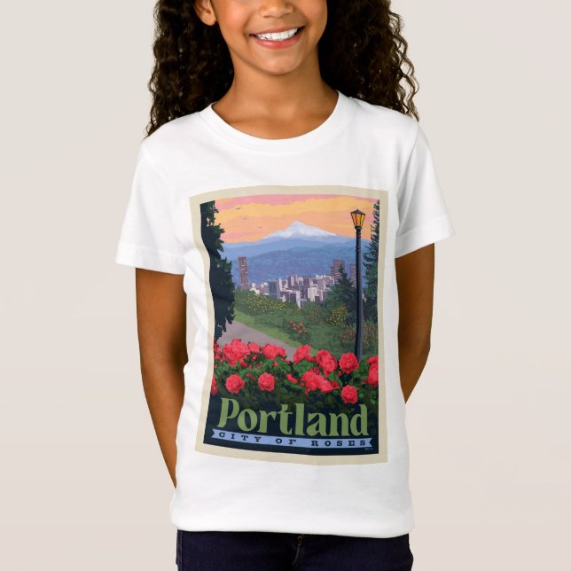 Camiseta Cidade dos Rosas | Portland, Oregon (Frente)