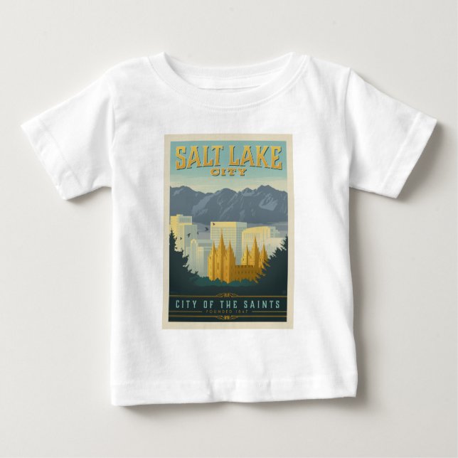 Camiseta Cidade dos Santos | Salt Lake City, Utah (Frente)