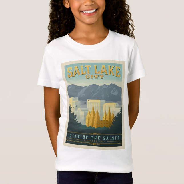 Camiseta Cidade dos Santos | Salt Lake City, Utah (Frente)