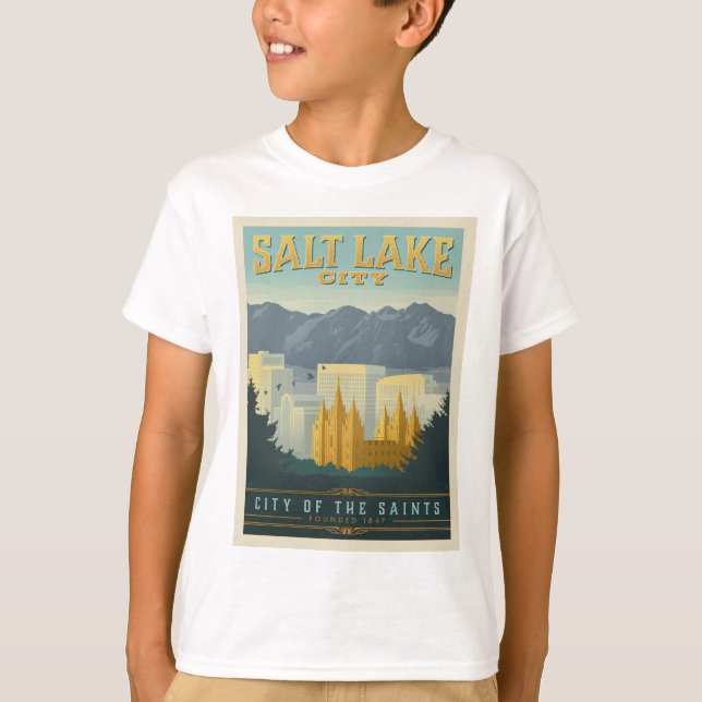Camiseta Cidade dos Santos | Salt Lake City, Utah (Frente)