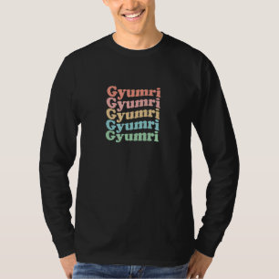 Camiseta Cidade Hippie Vintage dos Anos 70 na Armênia - Ret