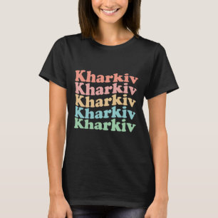 Camiseta Cidade Hippie Vintage dos Anos 70 na Ucrânia - Kha