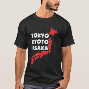 Camiseta Cidade Japonesa Incomodada De Osaka