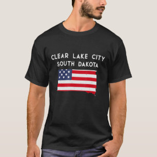 Camiseta Cidade Limpa do Lago Dakota do Sul Estados Unidos 