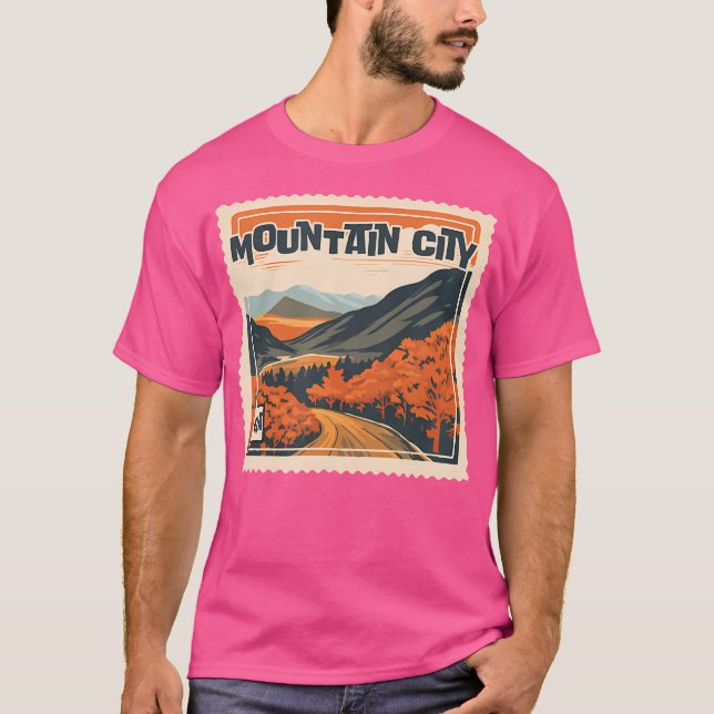 Camiseta Cidade Montanha Ga Montanha Cidade Ga Viagem (Frente)
