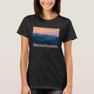 Camiseta Cidade natal de Cambridge Massachusetts Mountain