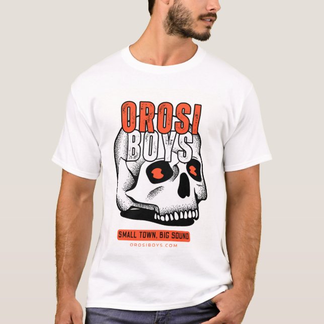Camiseta "Cidade Pequena, Grande Som" De Orosi Boy (Frente)
