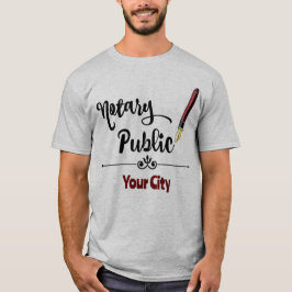 Camiseta Cidade Personalizada da Caneta de Tinta Pública da