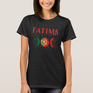 Camiseta Cidade Portuguesa de Fátima Bandeira Retro de Port