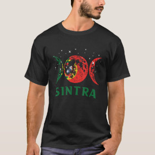 Camiseta Cidade Portuguesa de Sintra Bandeira Retro de Port
