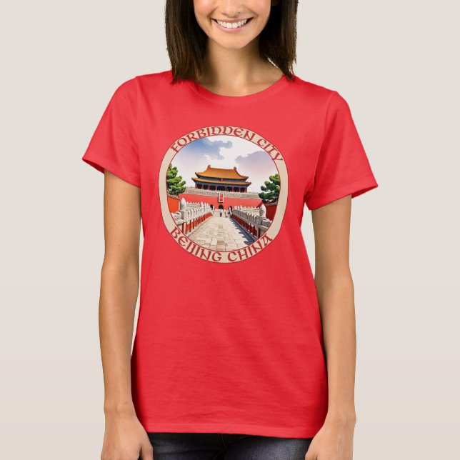 Camiseta Cidade Proibida de Pequim China (Frente)