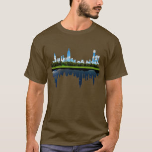 Camiseta cidade urbana natural do dia e da noite