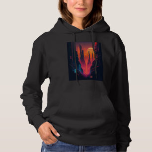 Camiseta Cidade Vaporwave Tech Retrowave Futurista Synthwav