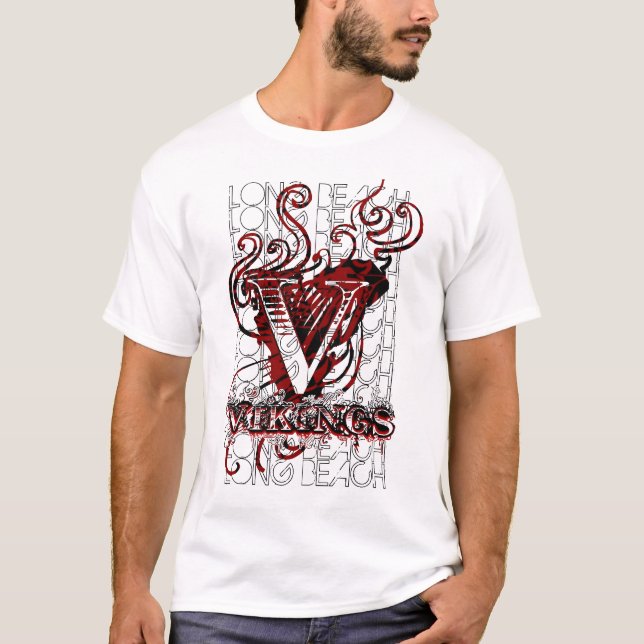 Camiseta Cidade Viquingues de Long Beach (Frente)