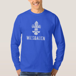 Camiseta Cidade Wiesbaden, Alemanha. Açucenas logo_.