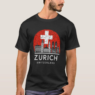 Camiseta Cidade Zurique Suíça