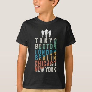 Camiseta Cidades da Grande Maratona do Mundo