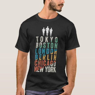 Camiseta Cidades da Grande Maratona do Mundo