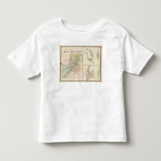 Camiseta Cidades de Centralia & de Grand Rapids (Frente)