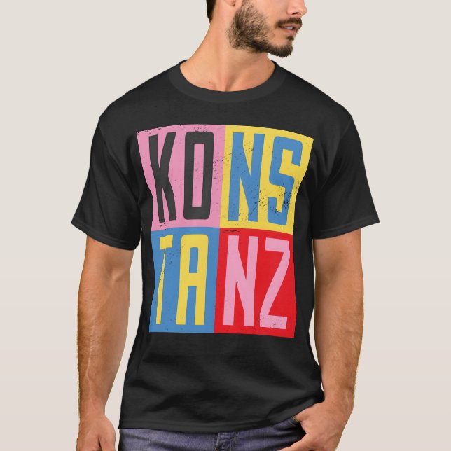 Camiseta cidades de Constança projetam amigo (Frente)