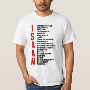 Camiseta Cidades de Isaan, Tailândia