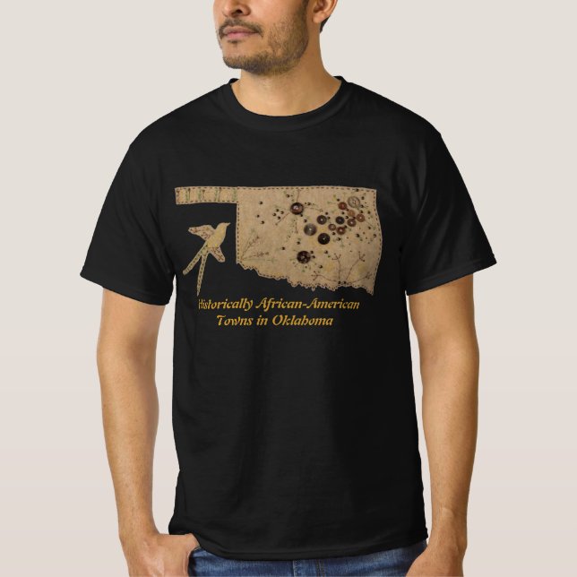 Camiseta Cidades historicamente afro-americanas em Oklahoma (Frente)
