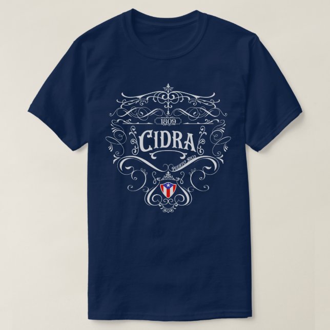 Camiseta Cidra Vintage design (Frente do Design)