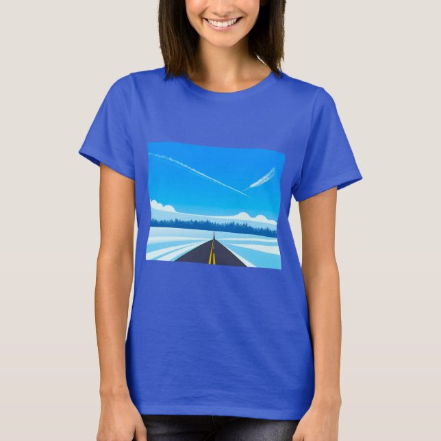 Camiseta ciel bleu avions (Frente)