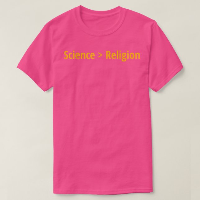 Camiseta Ciência ateia sárctica é maior que (Frente do Design)