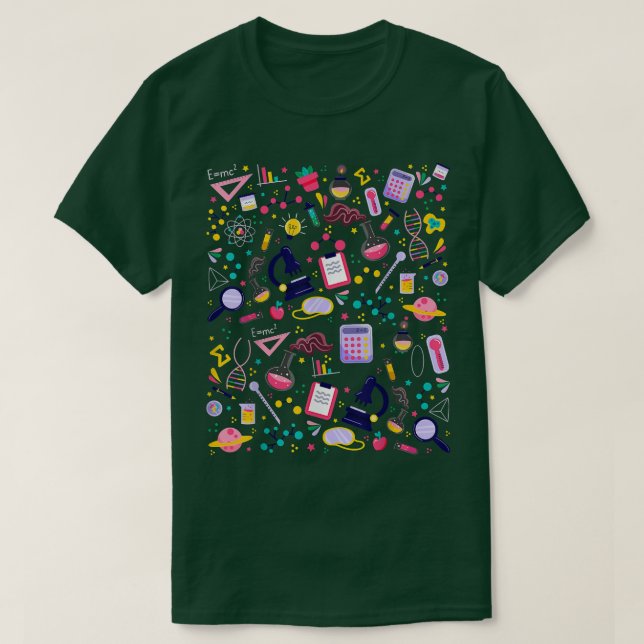 Camiseta Ciência Biologia Astronomia Física Matemática Quím (Frente do Design)