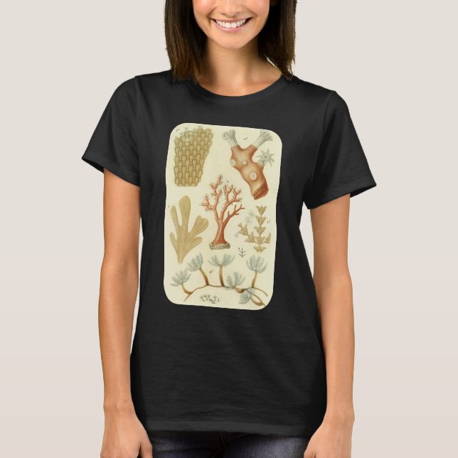 Camiseta Ciência — Biologia Do Livro De Têxteis — Animais D (Frente)