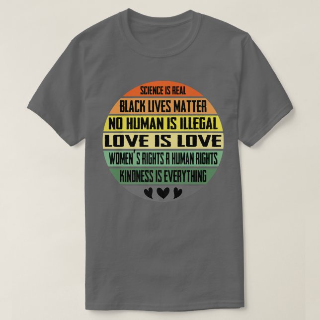 Camiseta Ciência, Blm, Humanidade, Defesa dos Direitos53 (Frente do Design)