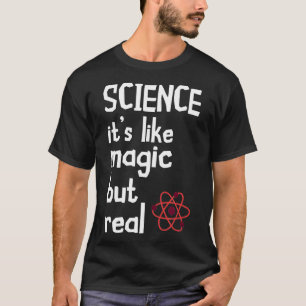 Camiseta Ciência Cientista É Como Ciência De Partículas Mág