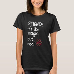 Camiseta Ciência Cientista É Como Ciência De Partículas Mág