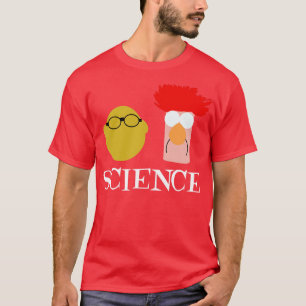 Camiseta Ciência com Bunsen e Beaker