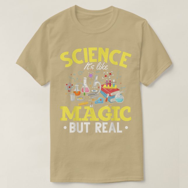 Camiseta Ciência Como Magia É Magia Mas Real (Frente do Design)