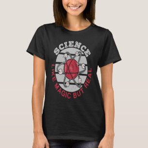 Camiseta Ciência Como Magia Mas Química Real - Ciência Nerd