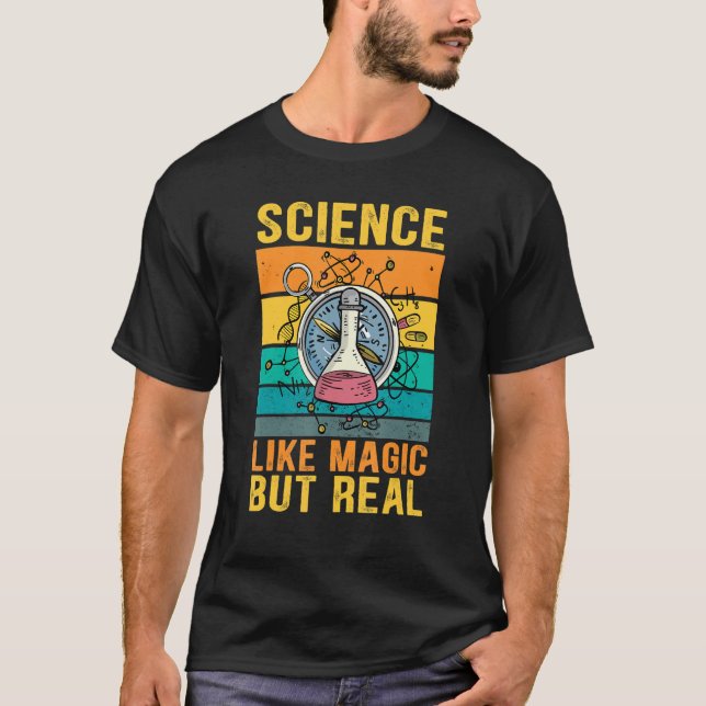 Camiseta Ciência como mágica mas real (Frente)