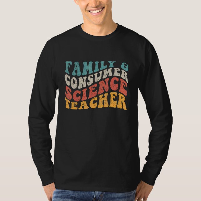 Camiseta Ciência Da Família E Do Consumidor Enfrenta O Prof (Frente)