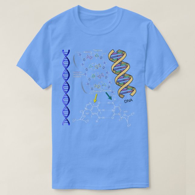 Camiseta Ciência das Moléculas de Fórmula Química de Dupla  (Frente do Design)