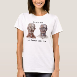 Camiseta Ciência de Anatomia Humana Vintage, Cabeça Gargant