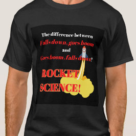Camiseta Ciência de Foguetes de Desmontagem Rápida Não Prog
