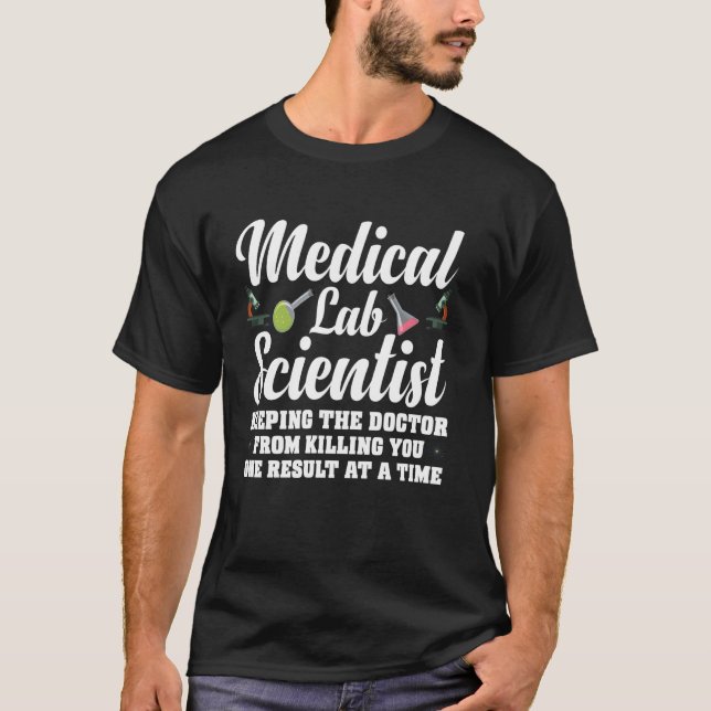 Camiseta Ciência de Laboratório Médico Técnico de Laboratór (Frente)
