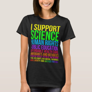 Camiseta Ciência Direitos Humanos Educação Saúde Liberdade