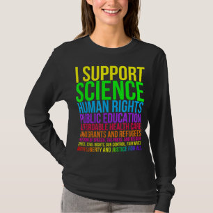 Camiseta Ciência Direitos Humanos Educação Saúde Liberdade