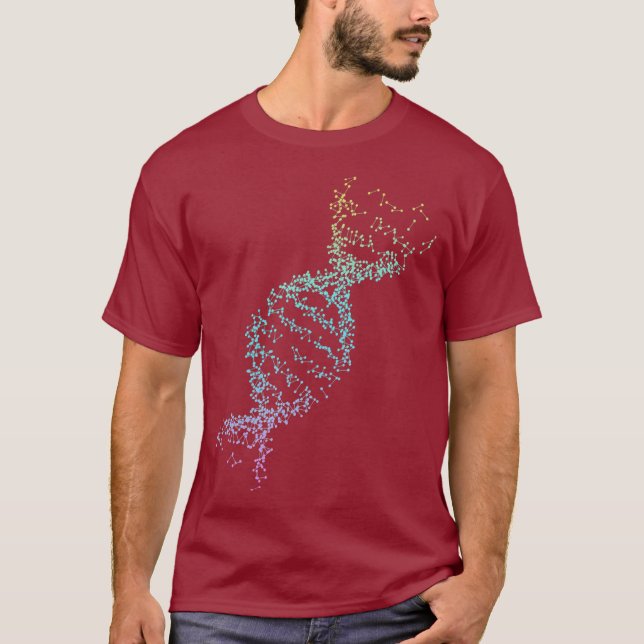 Camiseta Ciência DNA Dupla Hélice Mulheres Professor (Frente)